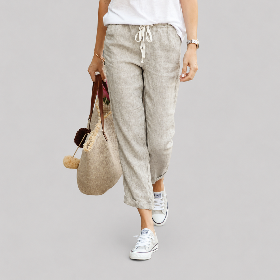 Alvie casual trousers with drawstring waist