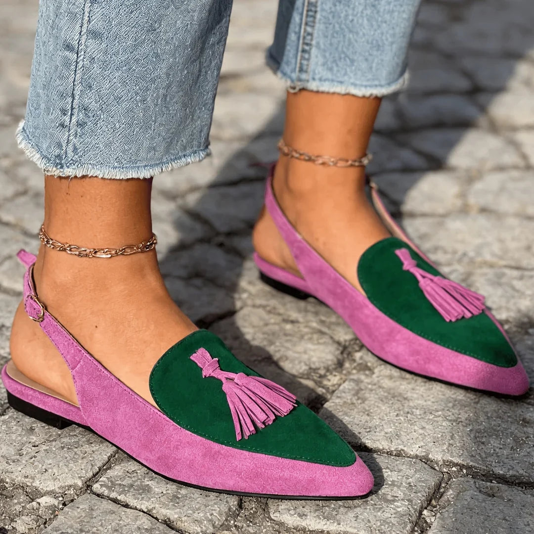 Marisa Backless Mules with Tassels