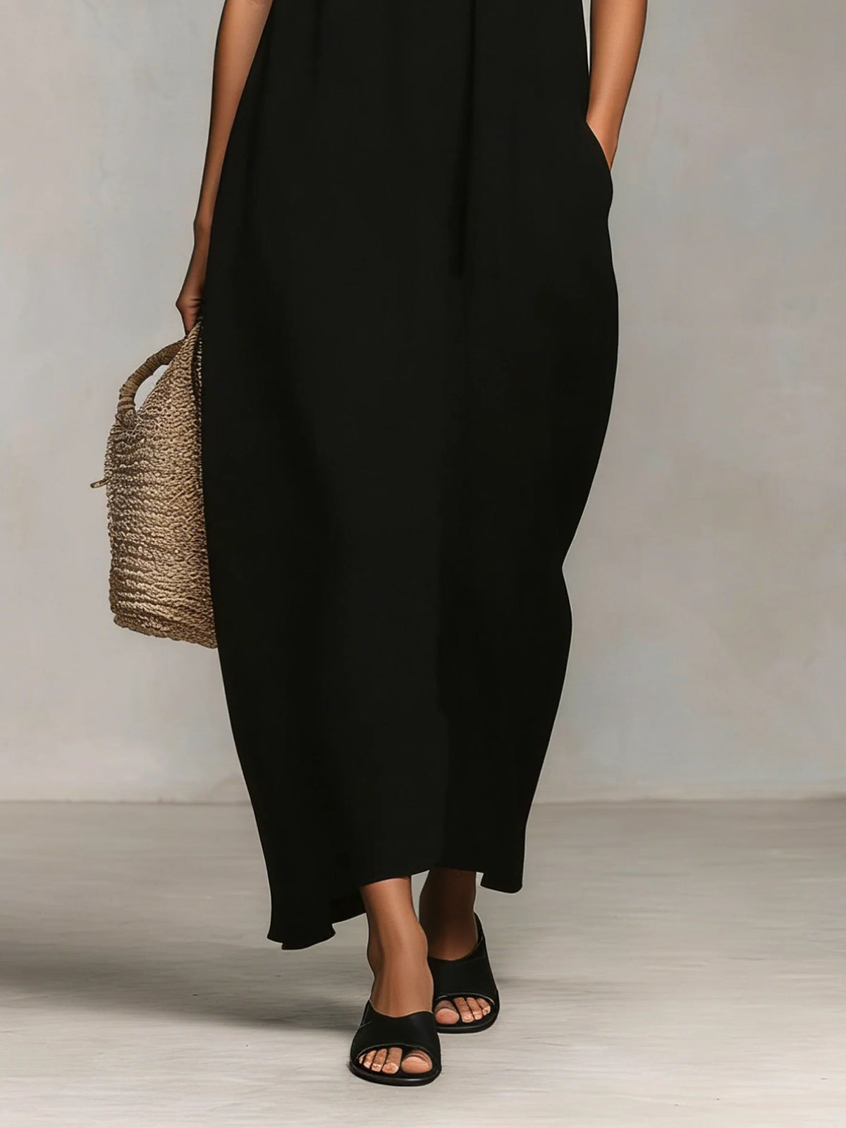 Mirelle | Maxi Dress with Colour Blocks and Spaghetti Straps