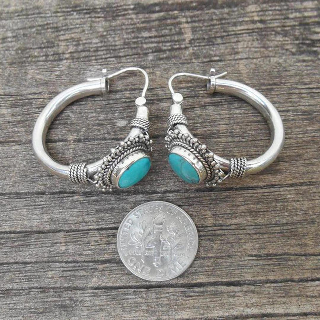 Elettra vintage earrings with turquoise