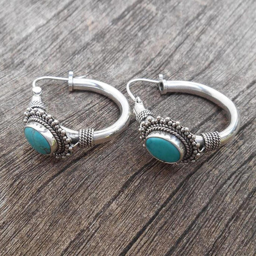 Elettra vintage earrings with turquoise