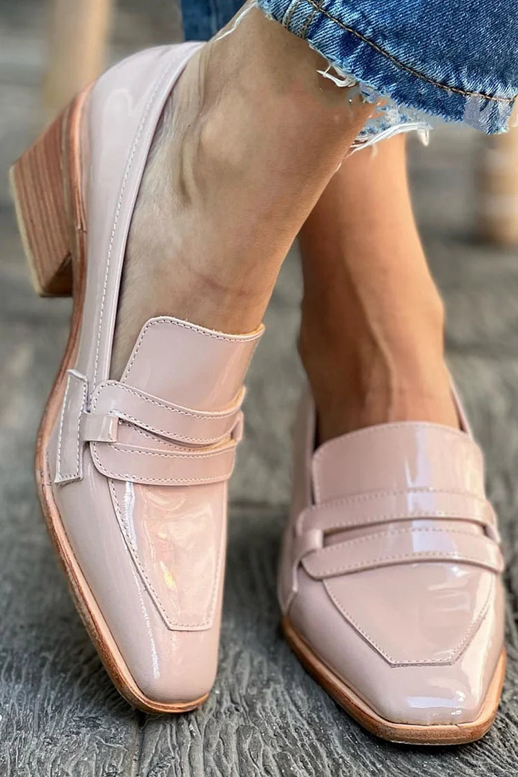 Cristina | Block Heeled Loafers