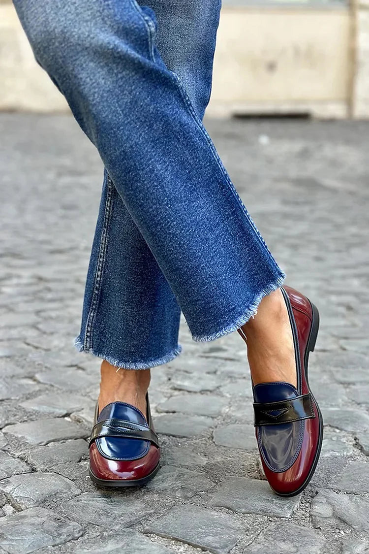 Shiny Tricolour Loafer