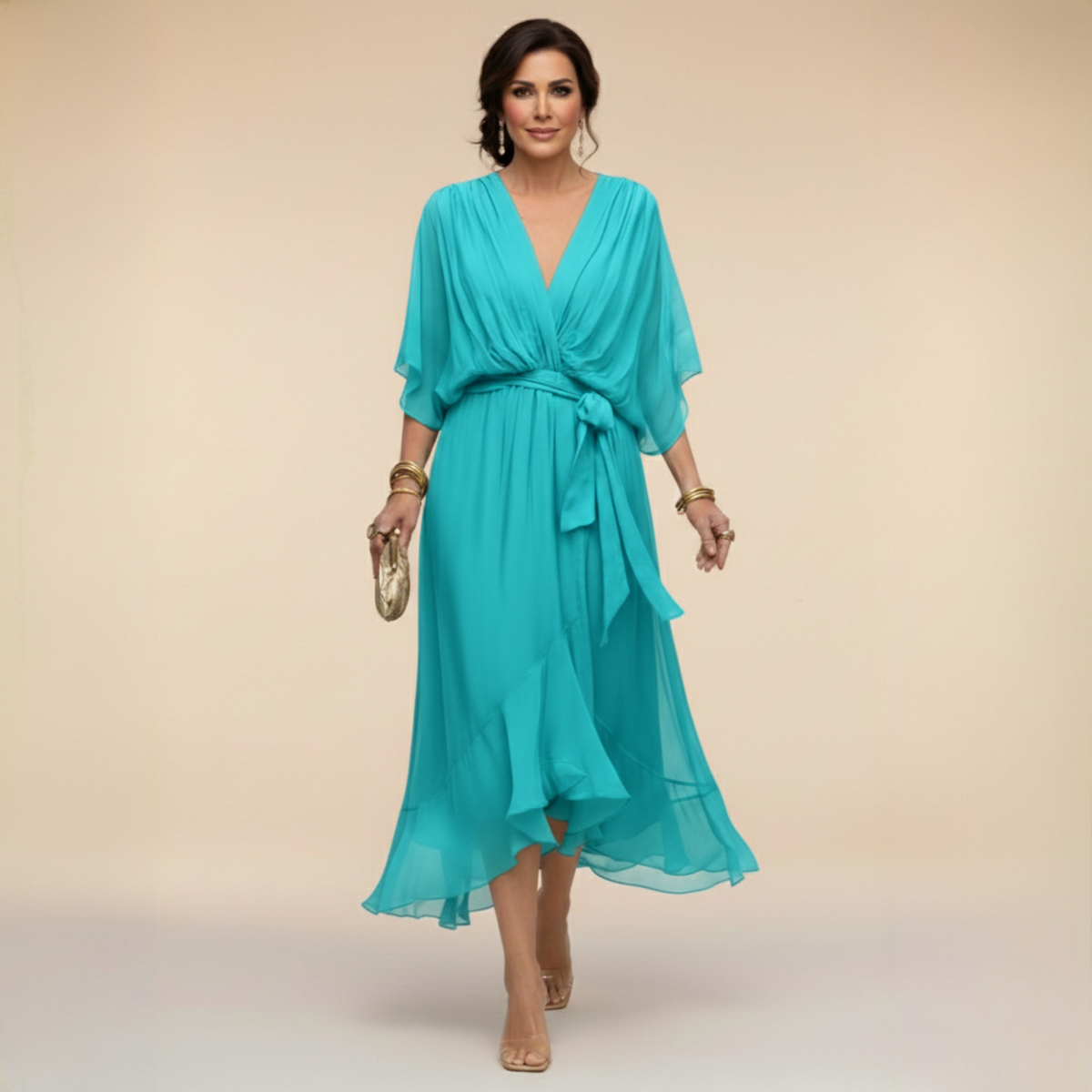 Abigail | Stylish V-Neck Dress