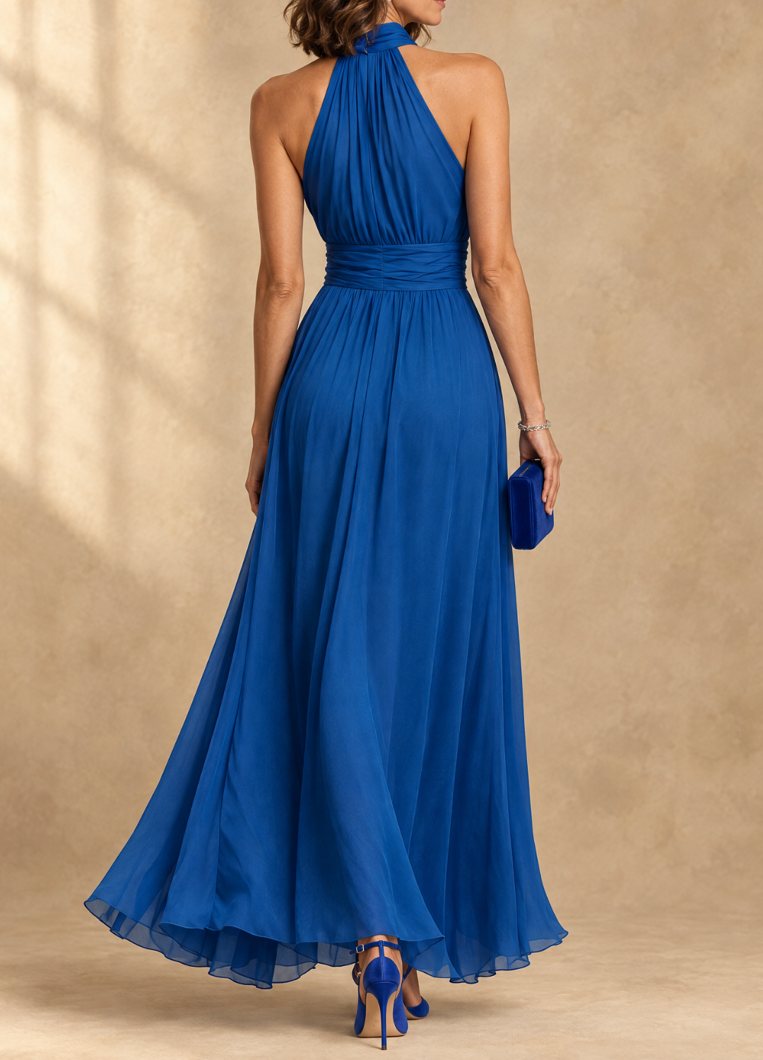Paula | Halter Neck Maxi Dress