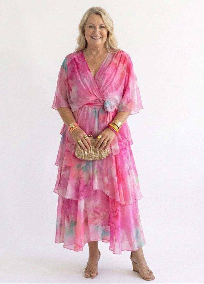 Ivy & Grace™ | Layered Floral Sun Dress