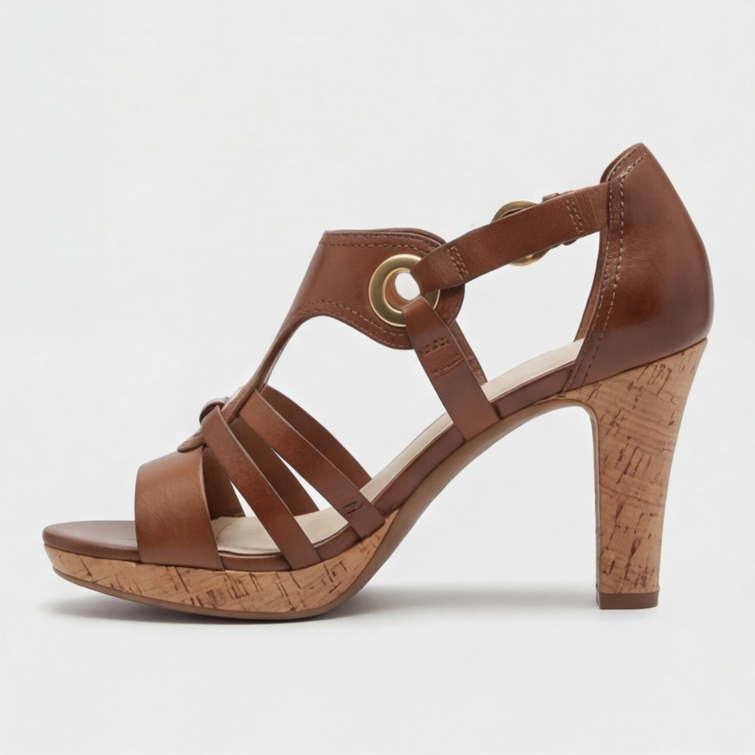 Serena | Orthopaedic Strap Open Toe Heels