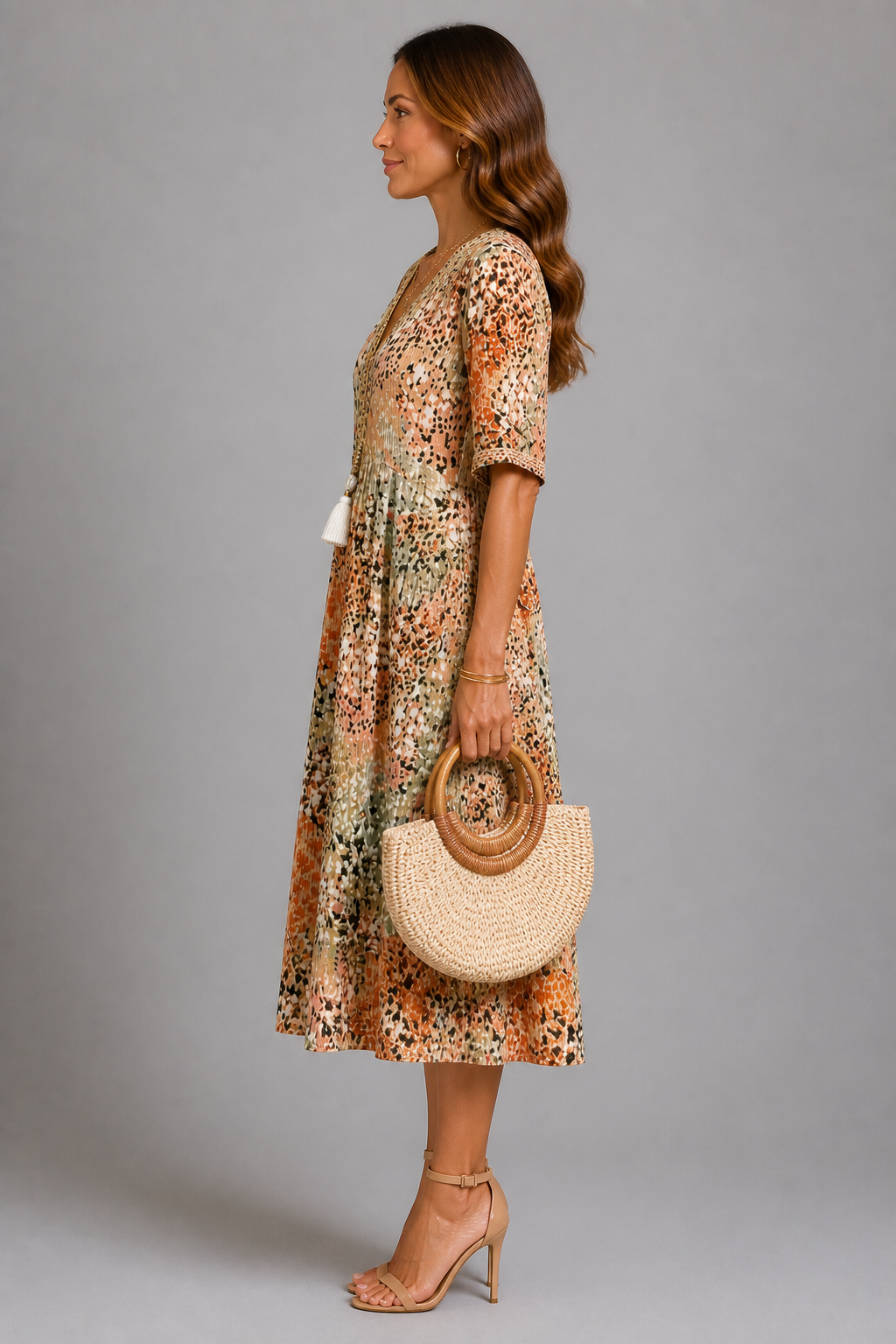 Golden Petal Dress