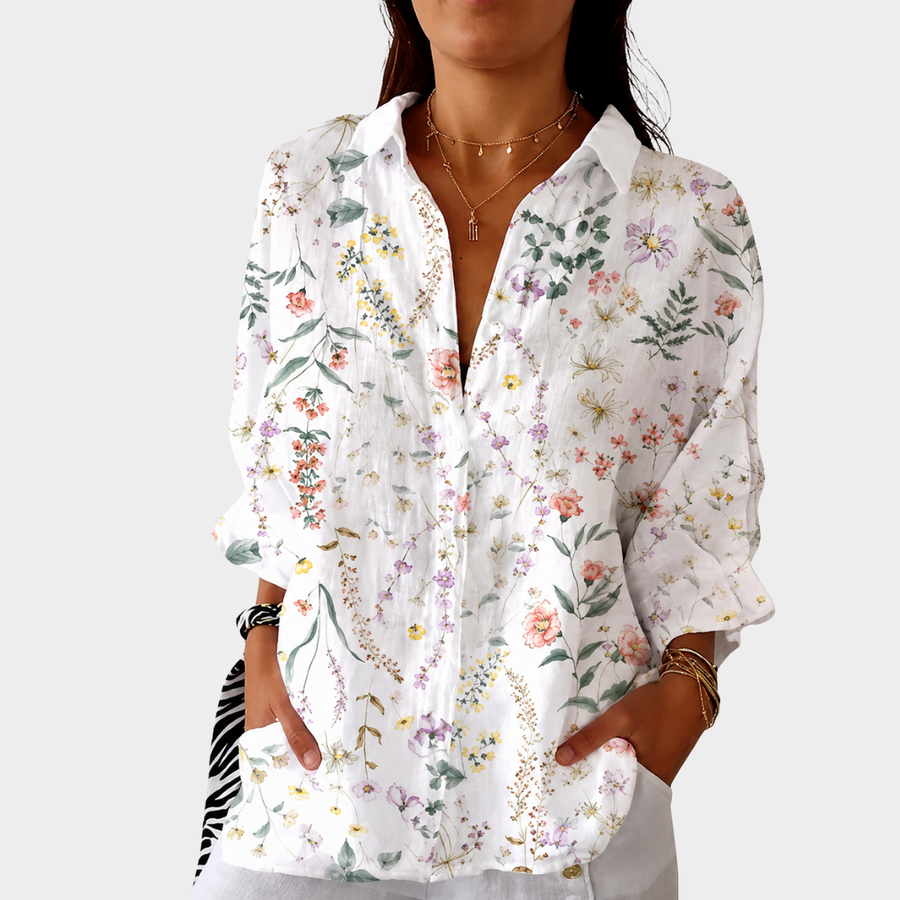 Kristy | Light and Colourful Blouse with Print