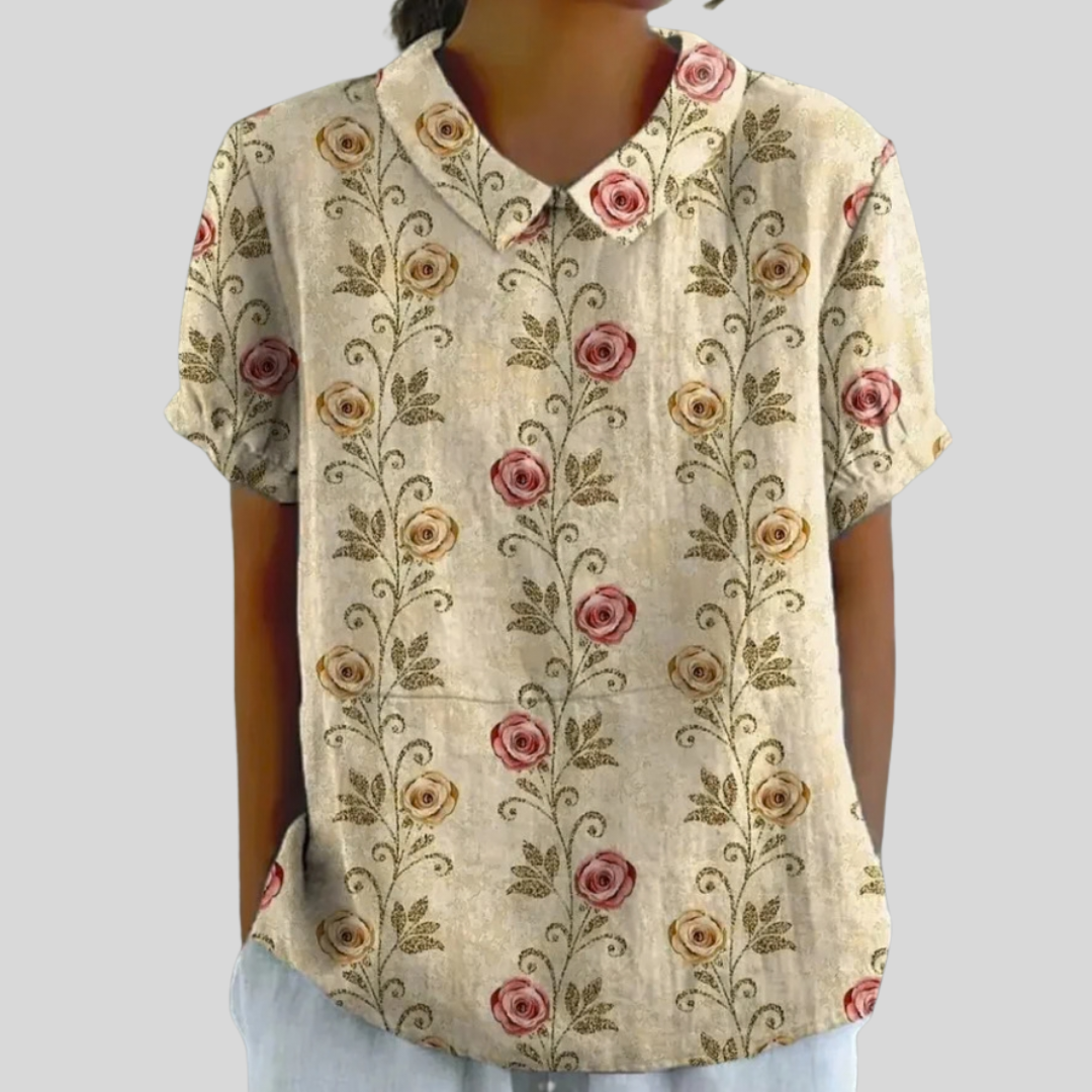 Elegant Floral Top Comfortable