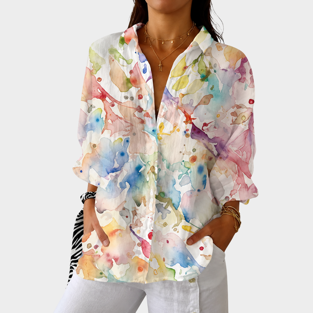 Lowanna | Light and Colourful Blouse with Print