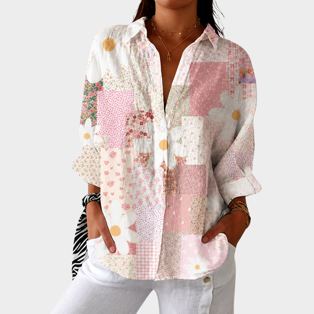 Sasha | Light and Colourful Printed Blouse