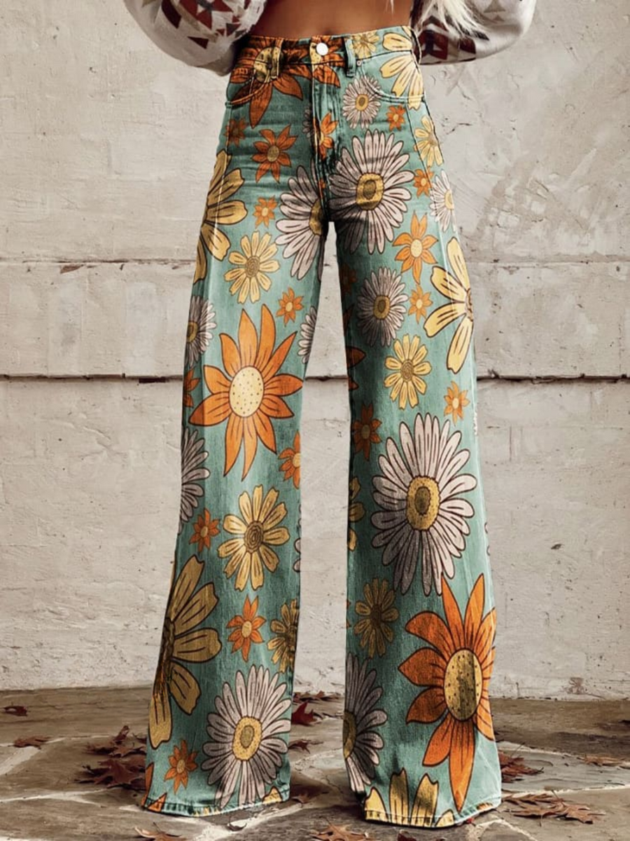 Cirilla - Floral Palazzo Trousers