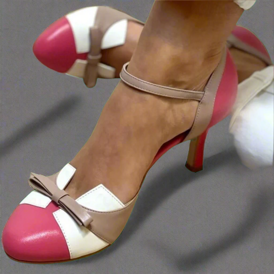 Zoey pastel-coloured heels with straps