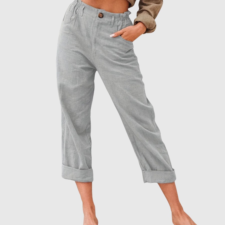 Eva | Elegant Loose-Fit Linen Shorts