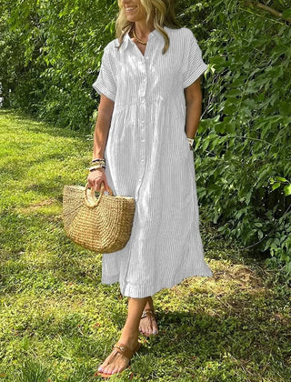 Women’s Dress | Striped Button-Up