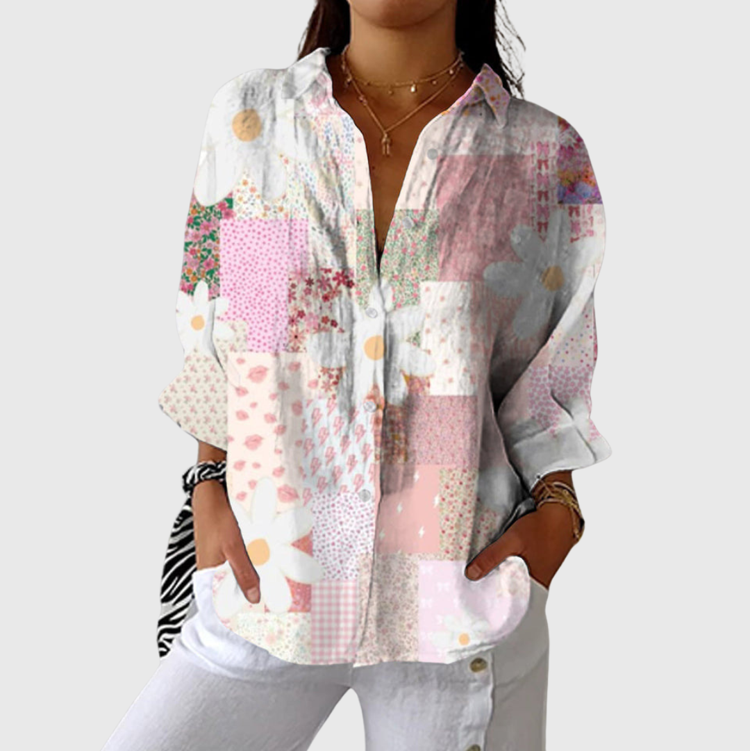 Fabienne lightweight blouse with print
