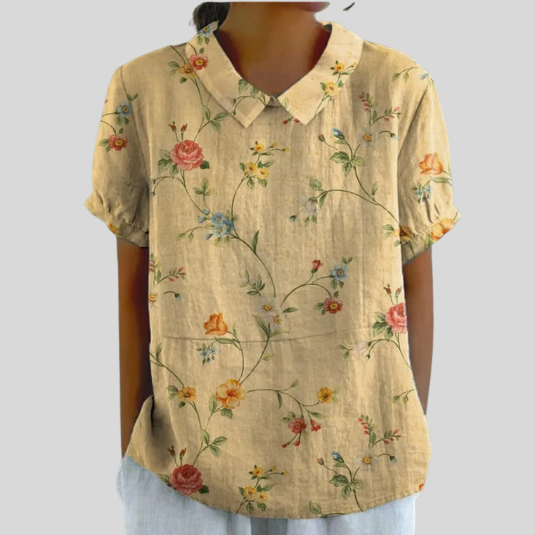 Elegant Floral Top Comfortable