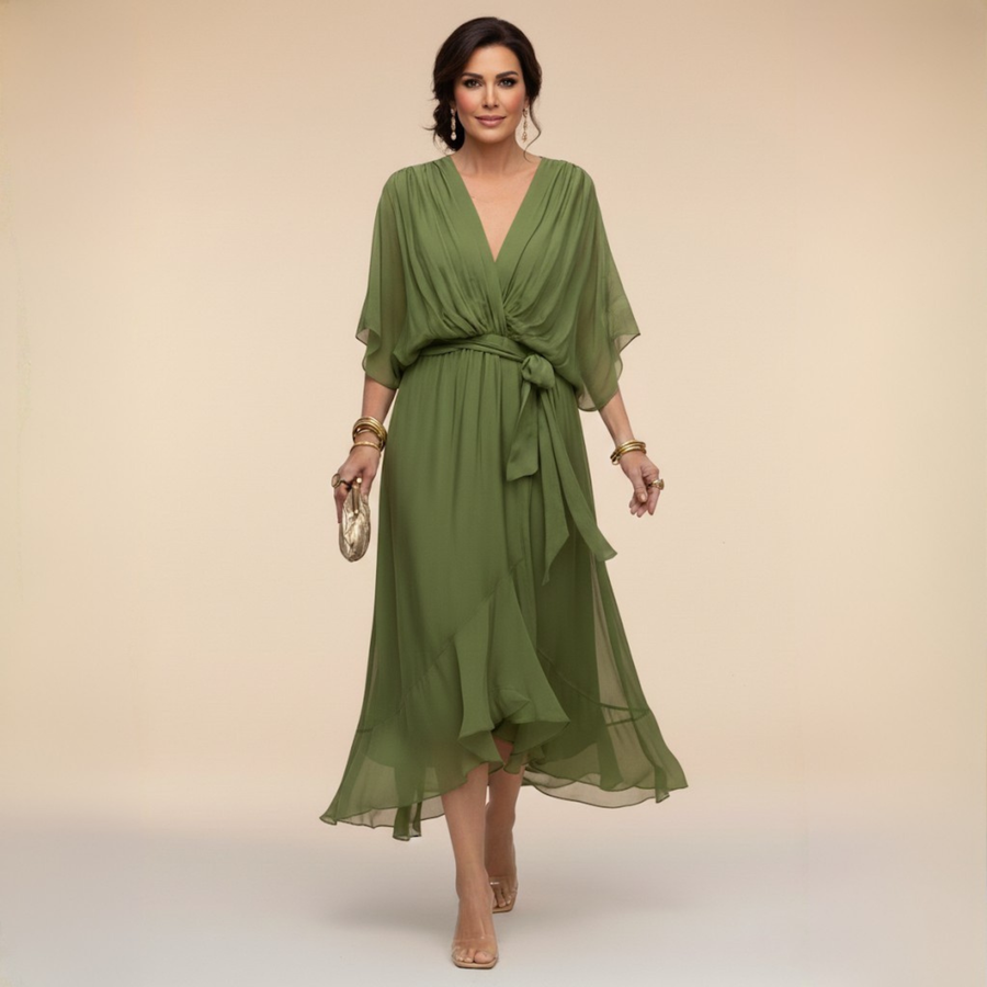 Abigail | Stylish V-Neck Dress