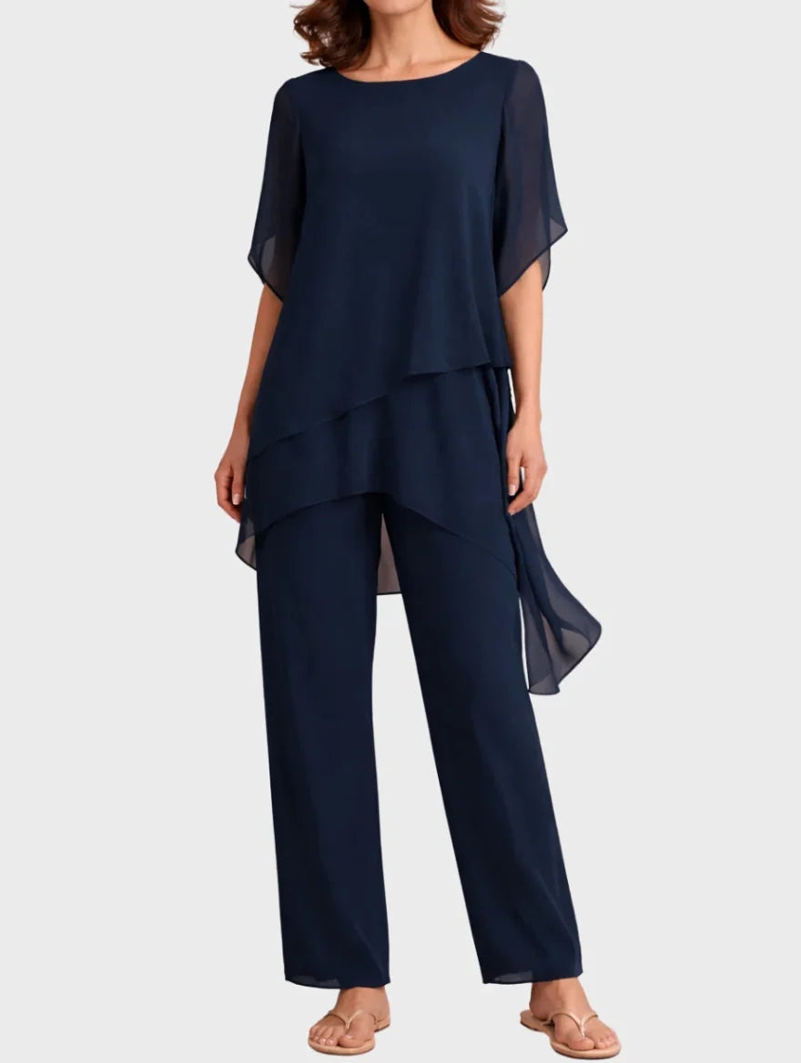 Aurora | Two-Piece Set with Palazzo Trousers
