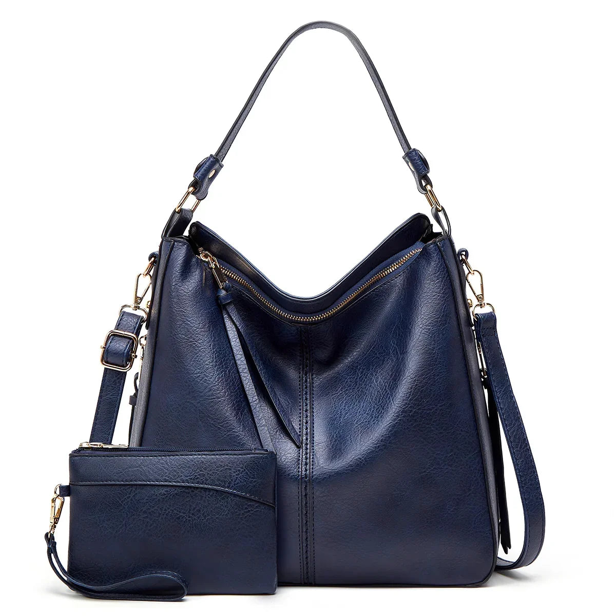 Luxury Soft-Touch Hobo Anti-Theft Handbag + FREE Pouch Wallet