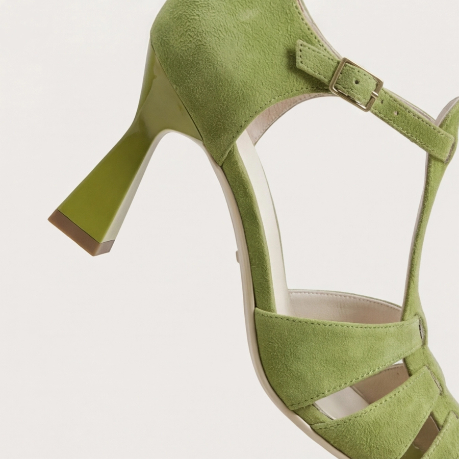 Rebecca | Classic Closed Toe Strap Heels