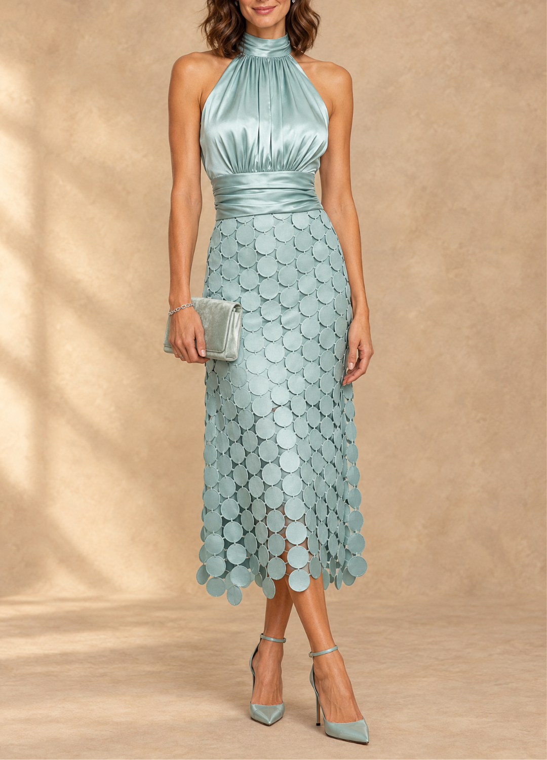 Celine | Elegant Midi Dress for Ceremonies