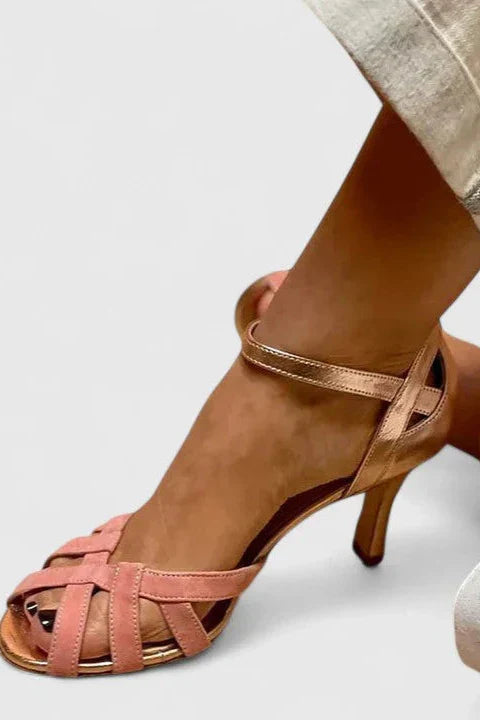 Danariah Strappy Heeled Sandals – Cushioned Comfort