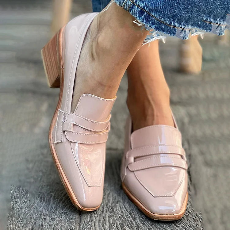 Cristina | Block Heeled Loafers