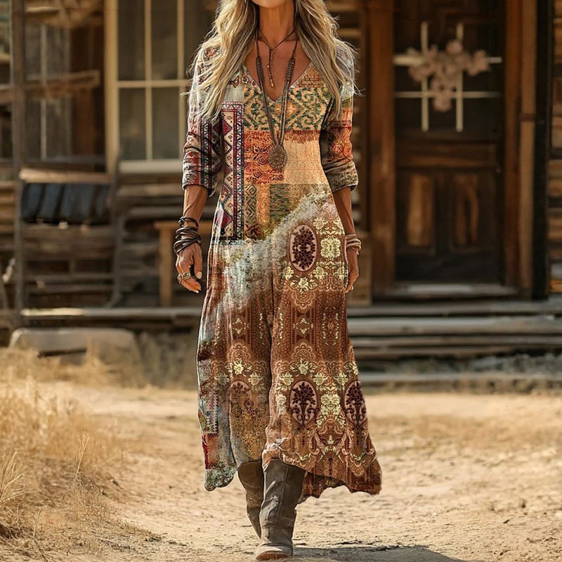 Delaney | Ornate Bohemian Maxi Dress