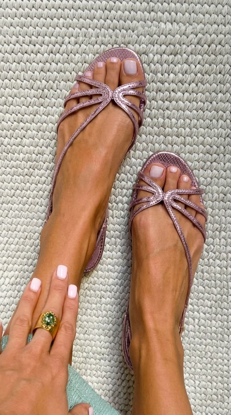 Camille | Golden Sandals, Summer Elegance