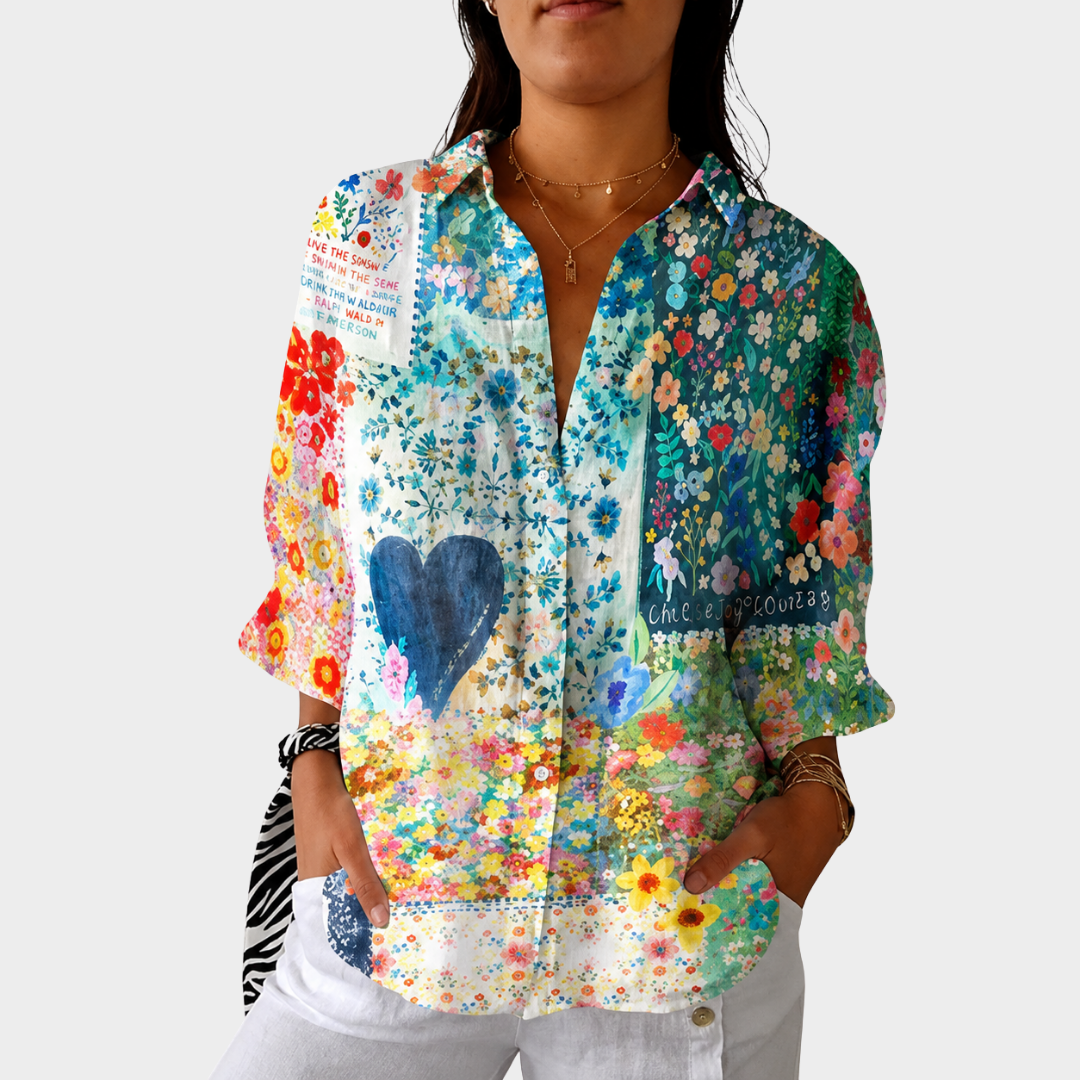 Krystal | Lightweight and Colourful Printed Blouse