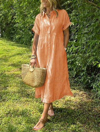 Women’s Dress | Striped Button-Up