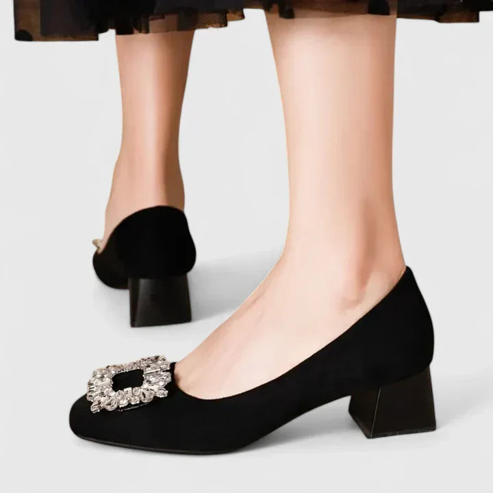 Juliana | Orthopaedic Sparkling Buckle Heels