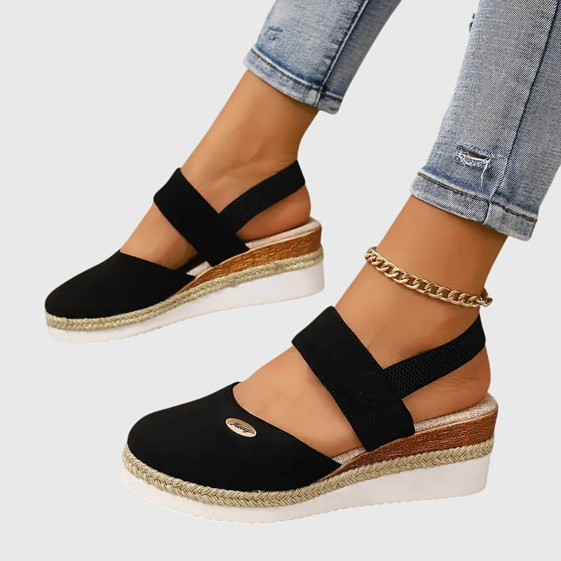 Harriet | Women's Cushioned Orthopedic Sandals with Wide Heel Base