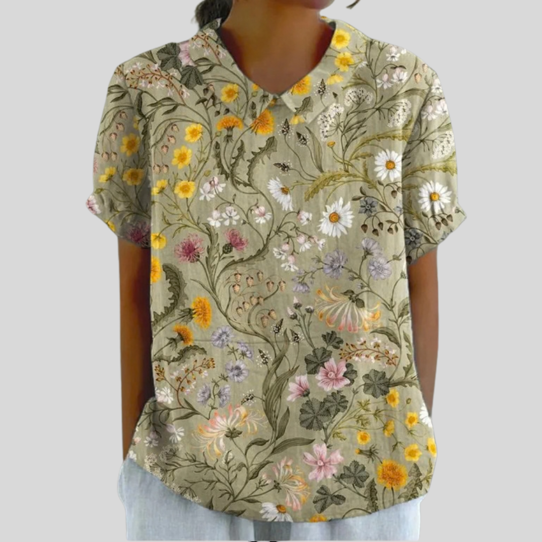 Elegant Floral Top Comfortable