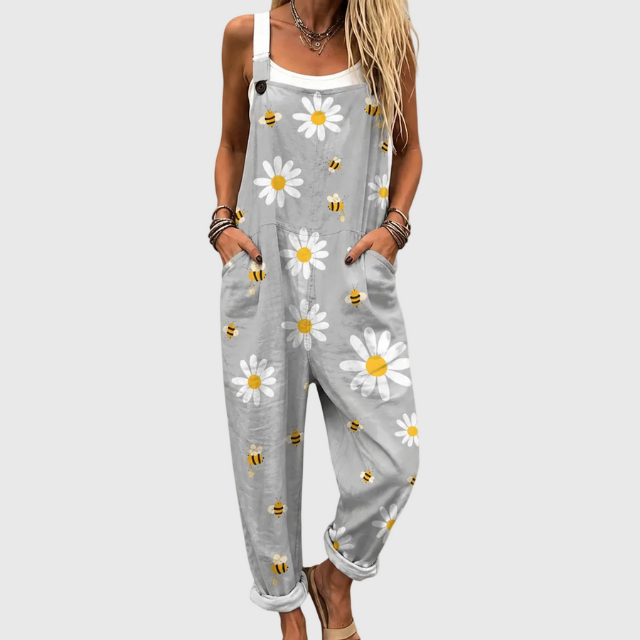 Comfortable Printed Dungarees