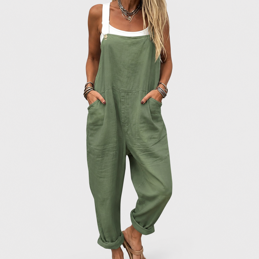 Comfortable Printed Dungarees