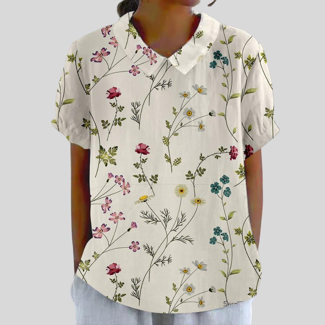 Top Floral Comfortable Elegant
