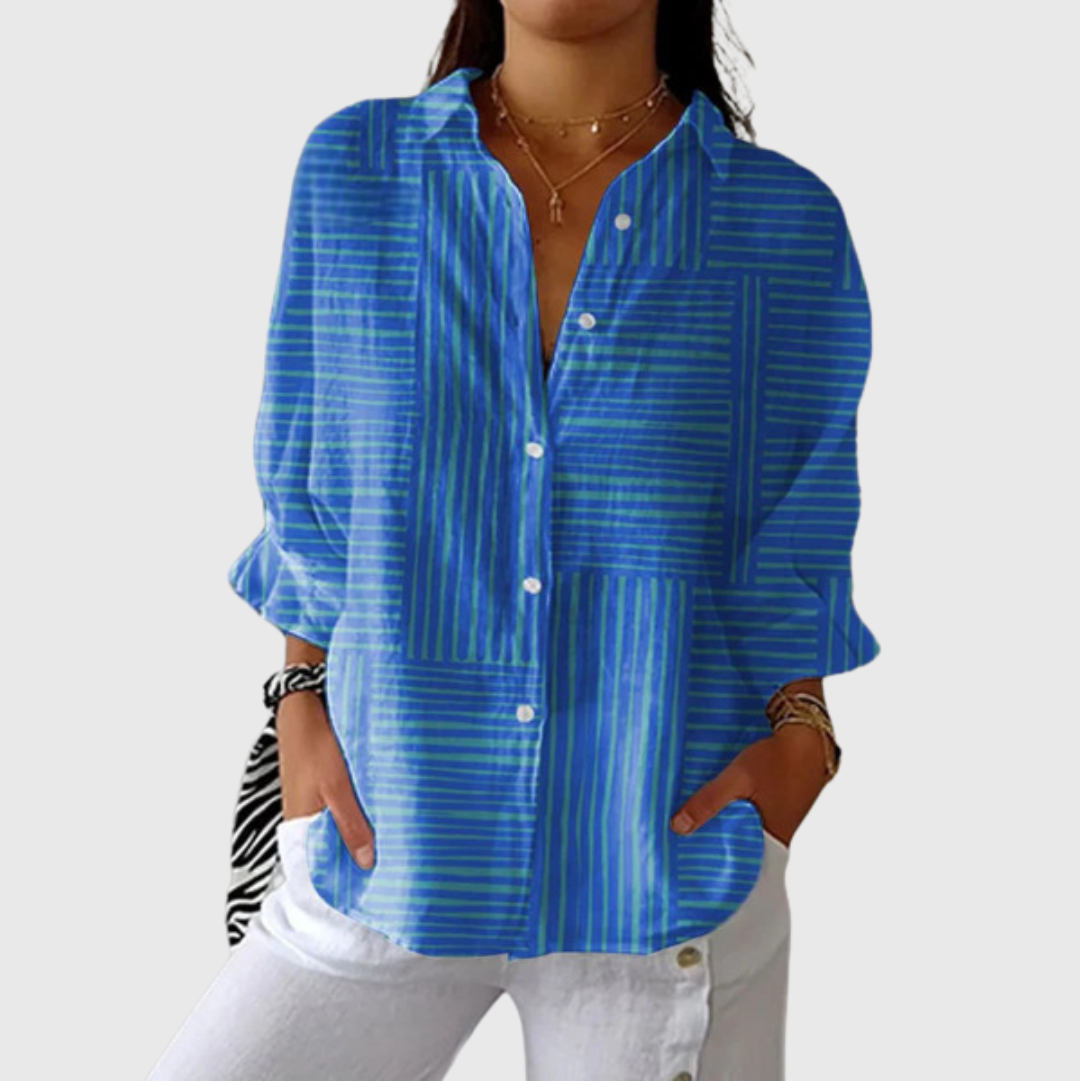 Ulrike Colourful Blouse with Print