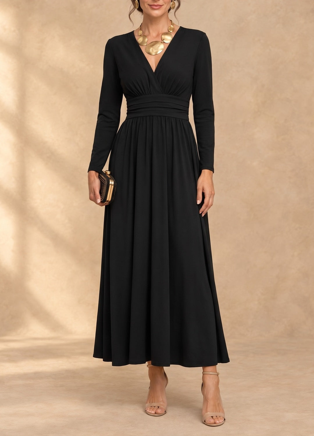 Annabelle | Long Sleeve Wrap Dress