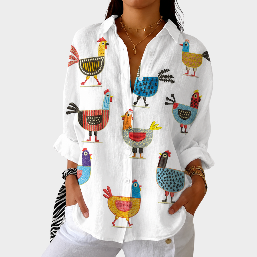 Robyn | Light and Colourful Printed Blouse
