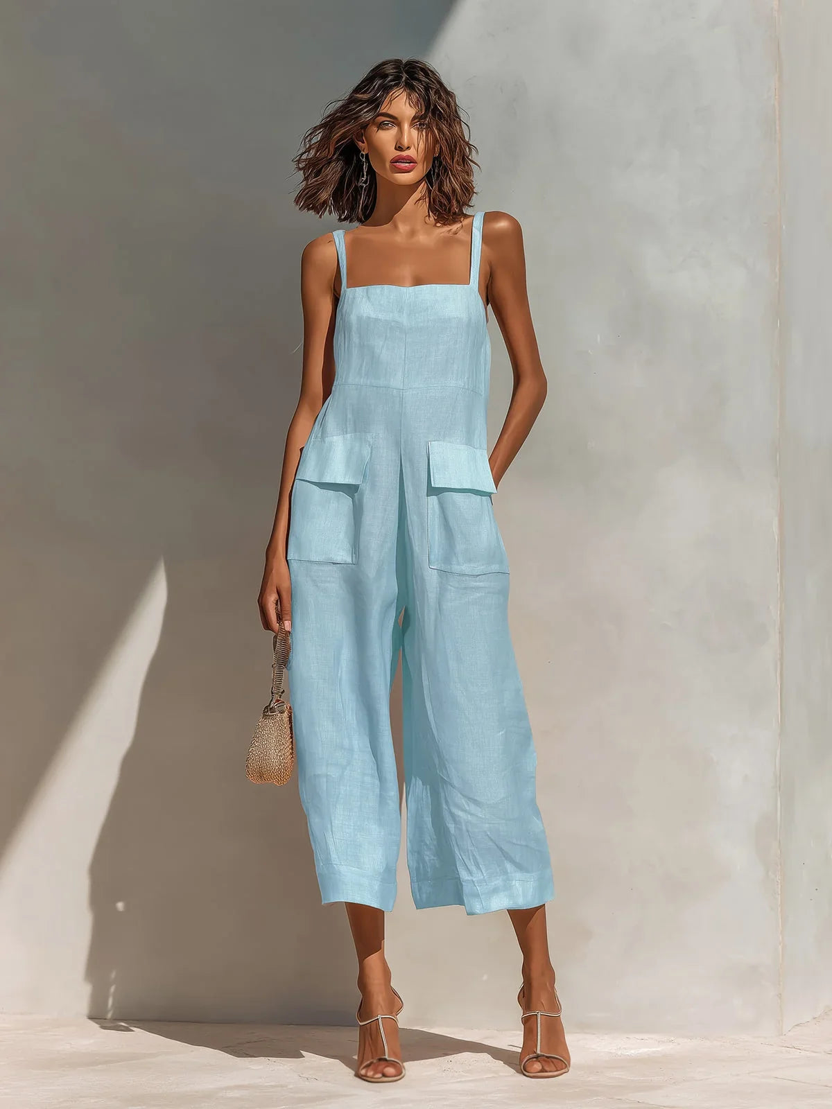 Mercedes Mono Elegant Linen and Cotton Blend
