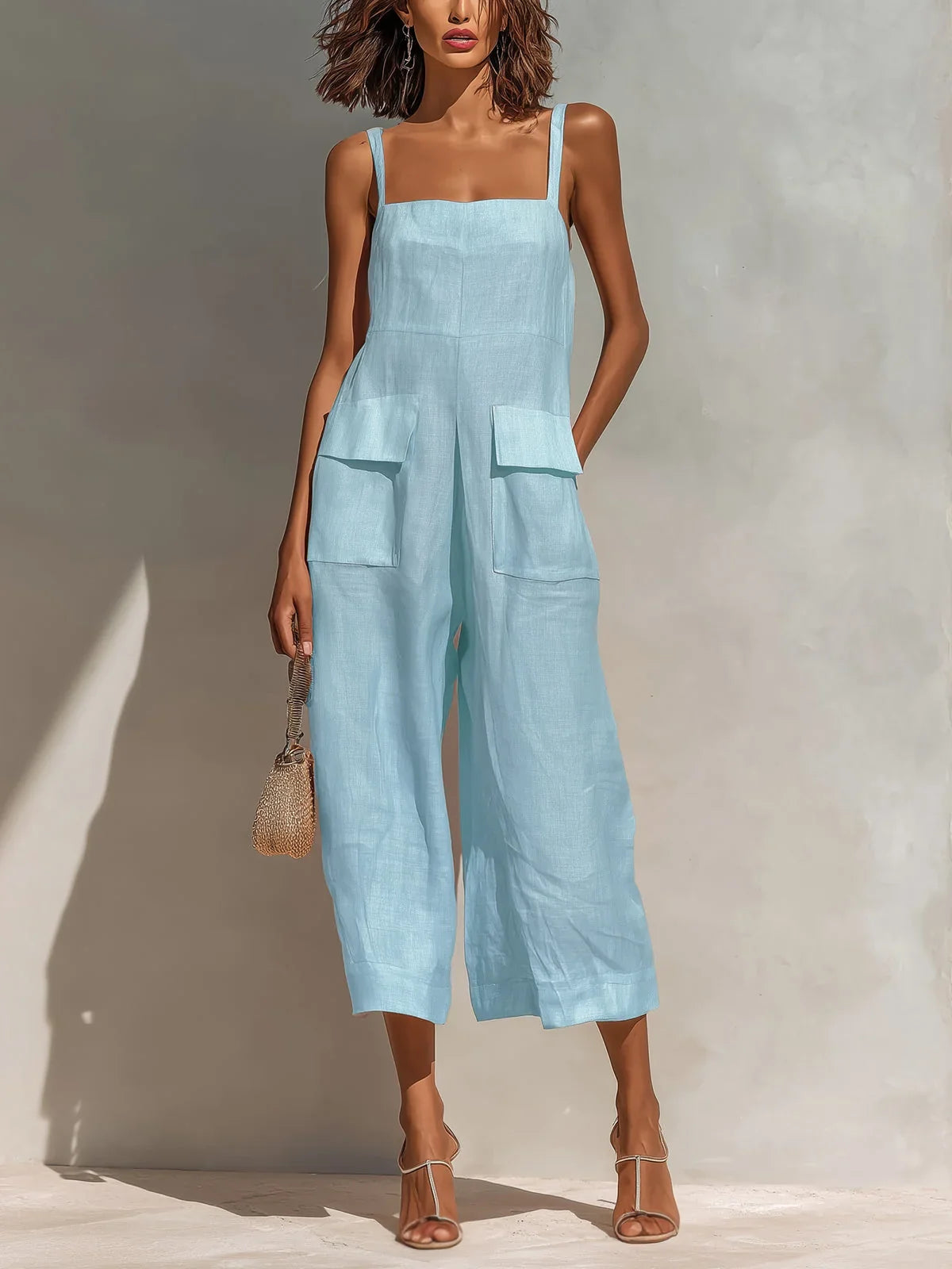 Mercedes Mono Elegant Linen and Cotton Blend