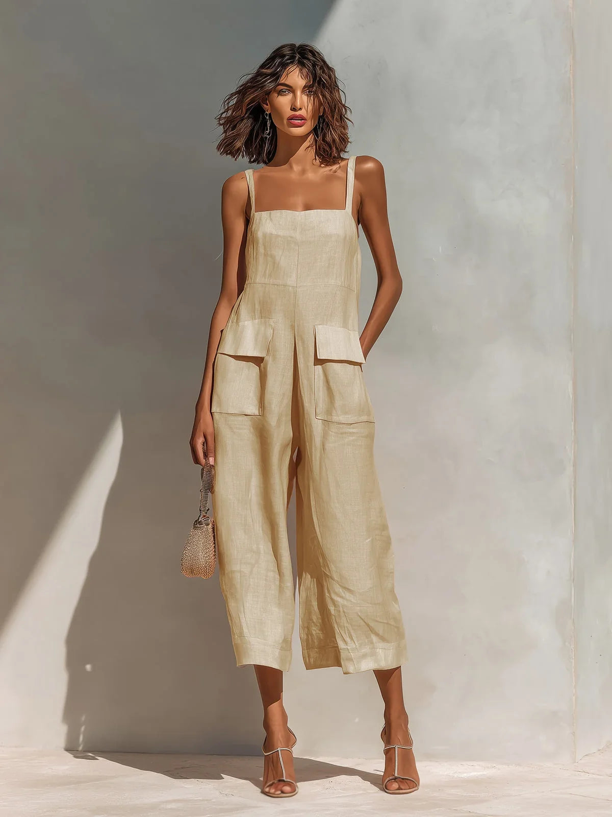 Mercedes Mono Elegant Linen and Cotton Blend