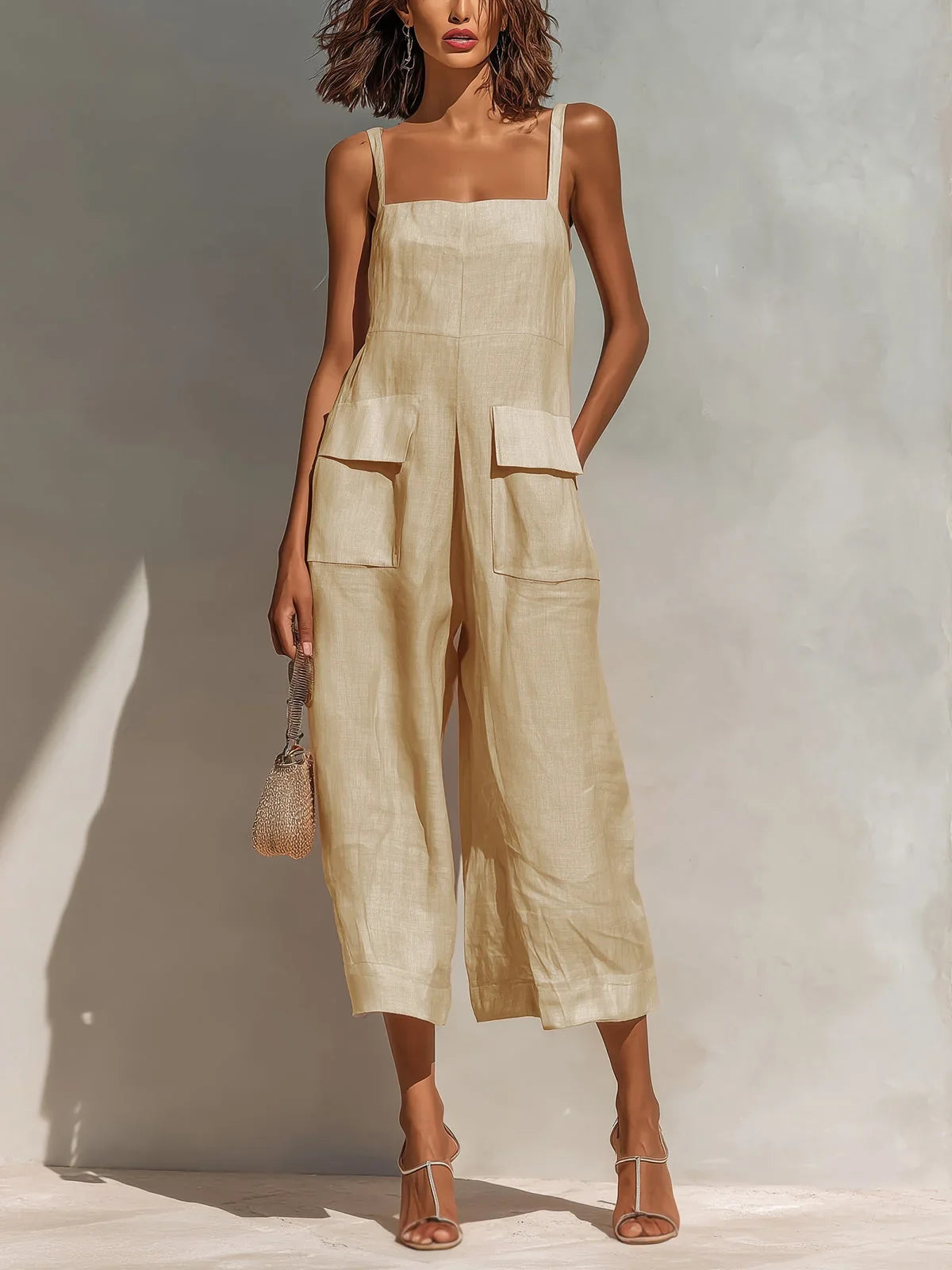 Mercedes Mono Elegant Linen and Cotton Blend