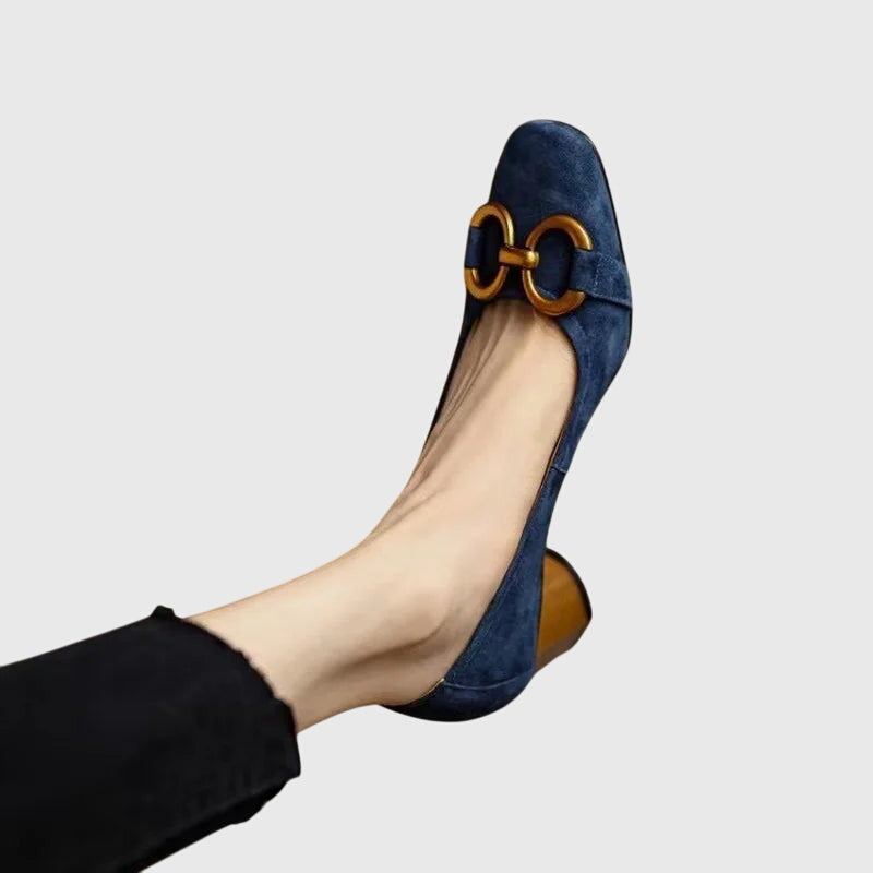 Lauren | Buckle Detail Block Pumps