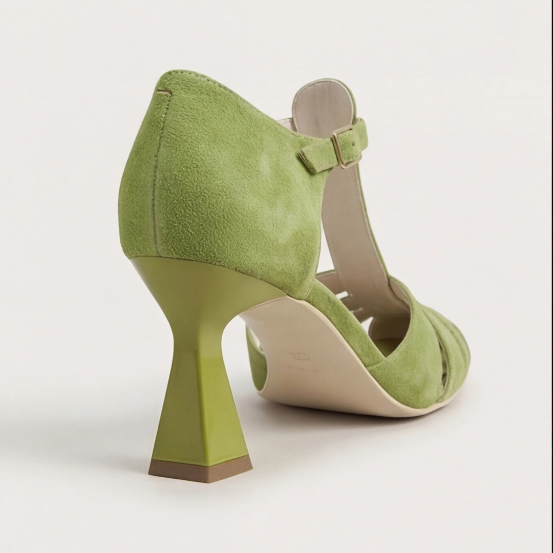 Rebecca | Classic Closed Toe Strap Heels