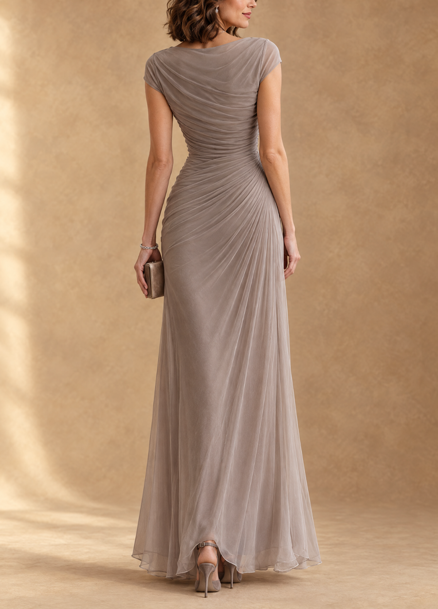 Cynthia | Cowl Neck Draped Maxi Dress