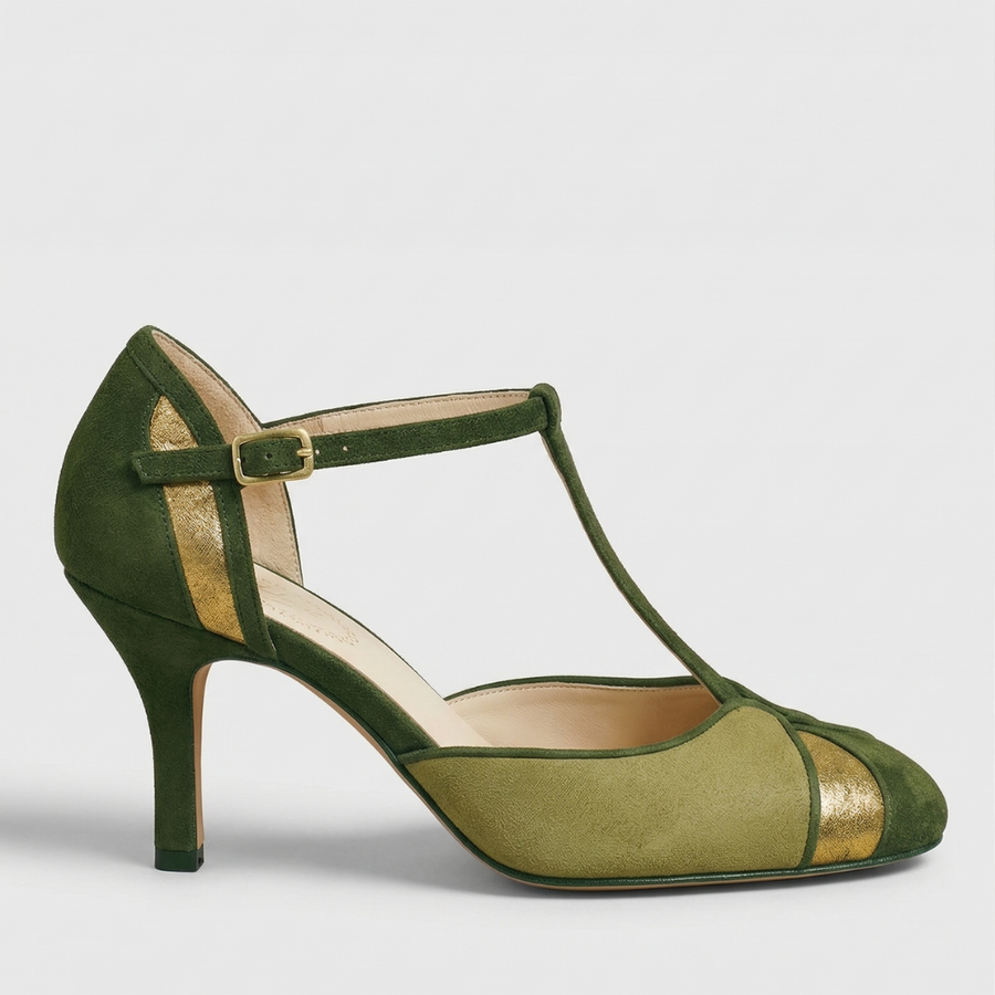 Coralise | Sophisticated T-Strap Heels